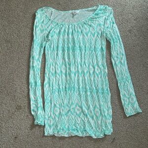 Charming Charlie Mint Long Sleeve Dress